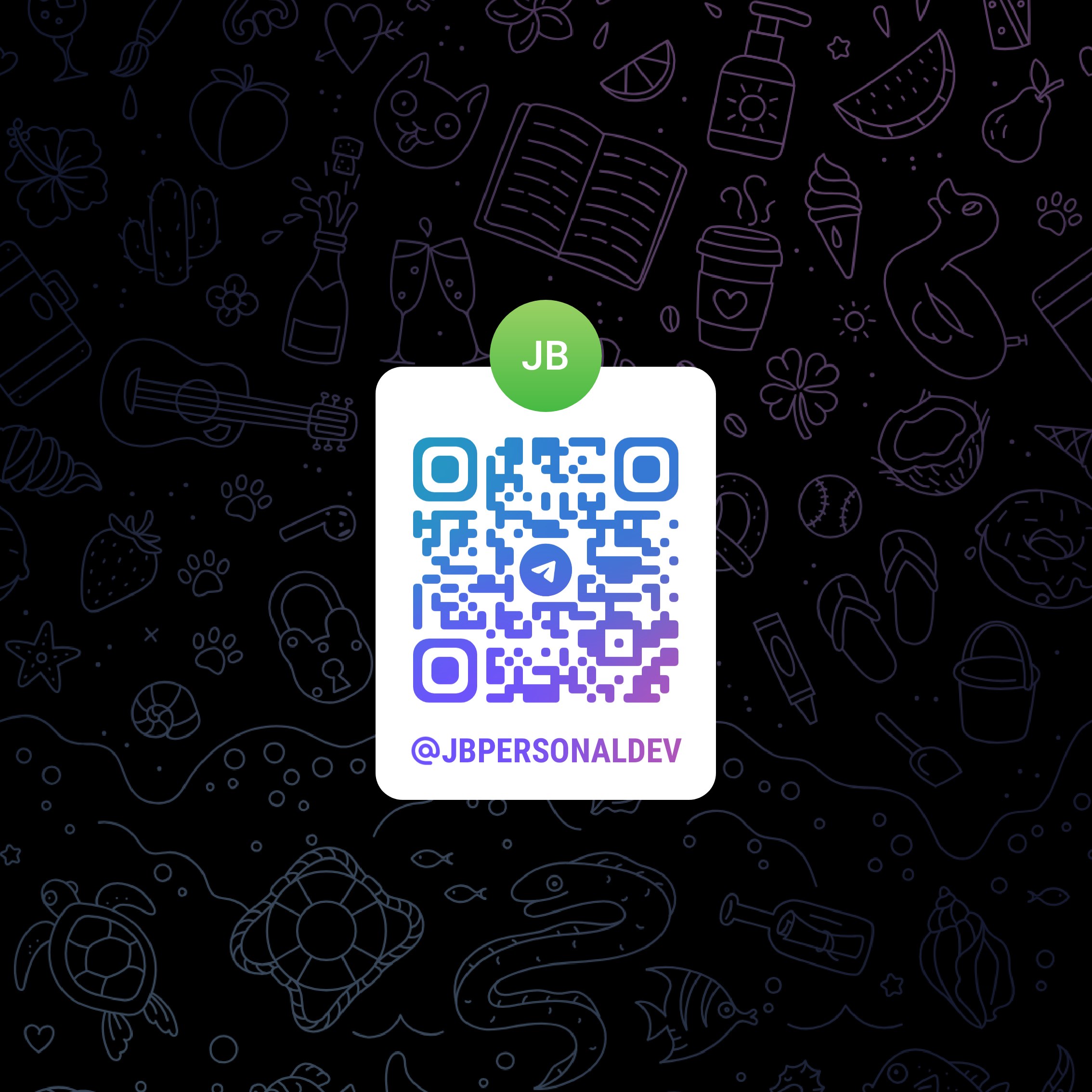 Telegram QR Code - @jbpersonaldev